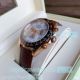 Best Buy Knockoff Rolex Daytona Rose Gold & Black Bezel Brown Leather Strap Watch (10)_th.jpg
